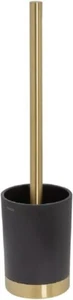 Tiger Tune Toilet Brush and Holder Freestanding - Brushed Brass/Black - Picture 1 of 4
