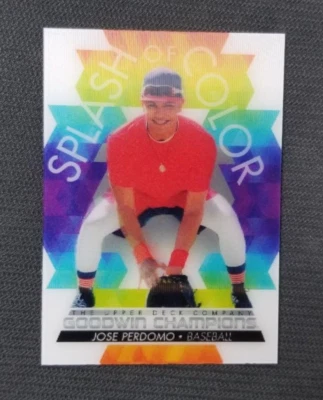 Jose Perdomo 2022 UD Goodwin Champions Splash of Color 3D Lenticular LSJP - Image 1 of 2