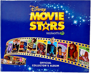 Woolworths 📖 DISNEY MOVIE STARS - Official Collector's Album with Cards