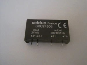 1pcs CELDUC Solid State Relay SKC24306 Input : 24VDC ; Output :60V 2.5A - Imagen 1 de 1