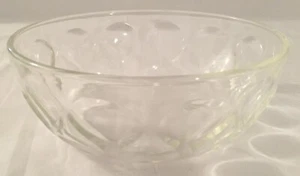 Vintage Clear Glass 8" Teardrop Pattern Bowl - Picture 1 of 3