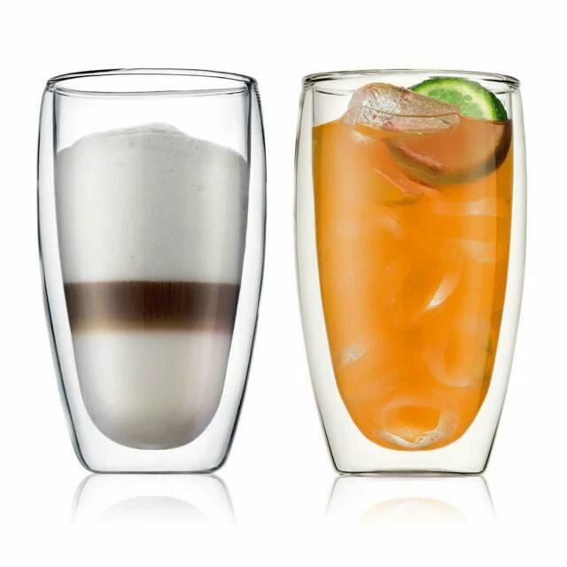 BODUM 4560-10 Pavina Double Wall Glass, 450ml - 2 Piece