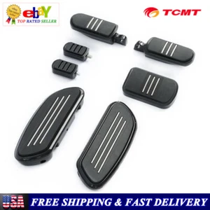 Rear Pegstreamliner Floorboards Shifter Brake Pad Fit For Harley Road King 86-23 - Picture 1 of 11