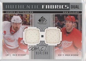 2011 SP Game Used Edition Authentic Fabrics Dual Daniel Cleary Henrik Zetterberg