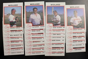 1987 ProCards Midland Angels - You Pick 1 - California Angels AA Minor League - Picture 1 of 61