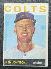 1964 Topps Ken Johnson #158 Houston Colt .45s