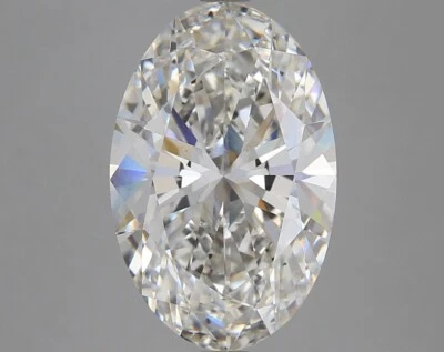 Lab Grown 6.01 Cts OVAL Cut G Color SI1 Clarity IGI Certified CVD Diamond - Image 1 of 4