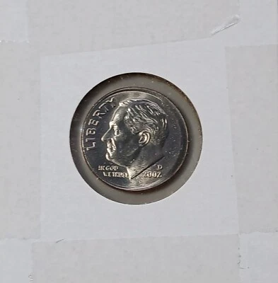 SCARCE 2002 D BroadStruck Error Dime Uncirculated - Image 1 of 2