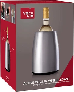 Vacu Vin wine bottle cooler, Stainless Steel, boxed, with chiller sleeve, VGC - Picture 1 of 6
