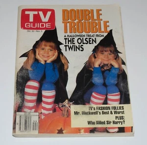 TV Guide Oct 1993 Olsen Twins AShley & Mary Kate Canadian Oshawa Ed N2 - Picture 1 of 3