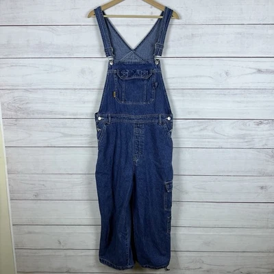 VTG Disney Pooh Tigger Denim Overalls Large Cargo 90s Y2K Streetwear Baggy - Image 1 of 4