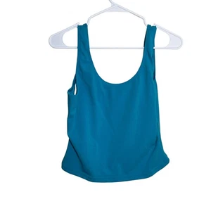 Sun Streak Swim Suit Women's 14 Blue Long Line Top Sleeveless Vintage NWT - Picture 1 of 7