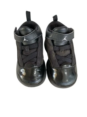 🔥 Nike Jordan Max Aura 2 Toddlers 7C Black Sparkle Leather  Girls - Image 1 of 2