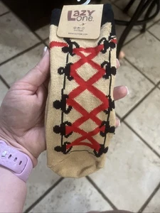 Lazy One Gripper Socks Size 7-9 Kids Brown Boots - Picture 1 of 4