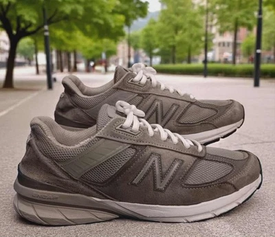 New Balance 990v5 Mens Size 8.5 Castlerock Gray Made In USA Casual Low Top Shoes - Image 1 of 4