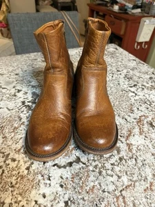 Vintage Shoe Company Men’s Boots Size 8M Brown Leather - Picture 1 of 8