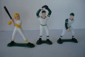 Tre figurine cake topper giocatore di baseball Wilton 1981 vintage - Foto 1 di 21
