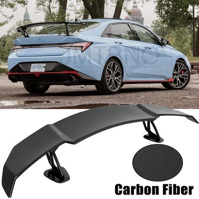 Alerón trasero de carreras estilo GT de fibra de carbono 55" para Hyundai Elantra N Foto 1 de 4