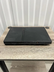 Console PlayStation 2 Slim PS2 noire système seul SCPH-75001 mauvais disque - Photo 1/6