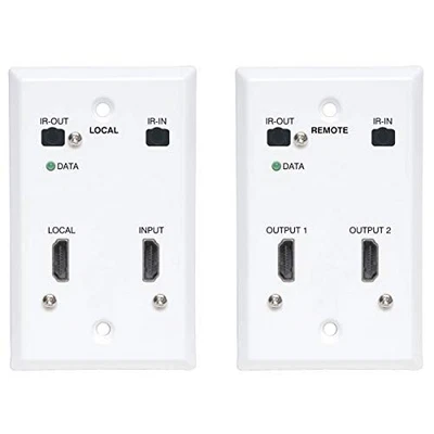 Eaton Tripp Lite Series HDMI over Cat6 Extender Kit, Wallplate, 4K 60Hz, HDR, - Image 1 of 4