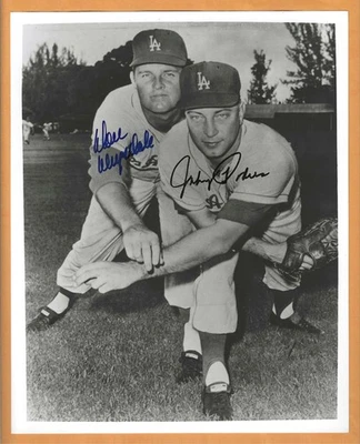 DON DRYSDALE-JOHNNY PODRES  SIGNED AUTOGRAPHED PHOTO--LOS ANGELES DODGERS-JSA - Image 1 of 2
