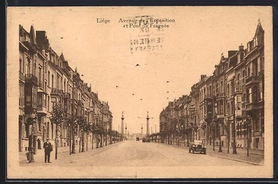 CPA Liège, Avenue de l´Exposition et Pont de Fragnée  - Photo 1/2