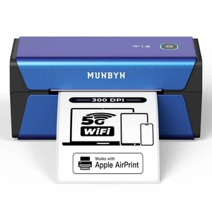 WLAN Etikettendrucker 300DPI, RW401AP WLAN Thermodrucker, AirPrint Connec... - Bild 1 von 8
