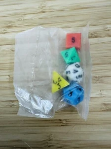 JUEGO ORIGINAL DE DADOS POLIÉDRICOS HOLMES D&D SELLADOS - TSR AD&D GYGAX RPG (a) - Imagen 1 de 2