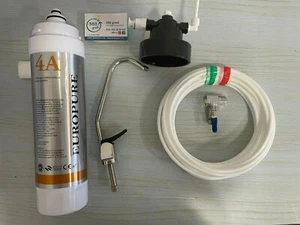 KIT FILTRO ACQUA POTABILE EUROPURE 4A COMPOSITO A CARBONE ARGENTATO + ACCESSORI - Bild 1 von 6