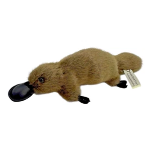Realistic Platypus Plush by Aussie Bush Toys 12” Brown Stuffed Animal Australia - Picture 1 of 11