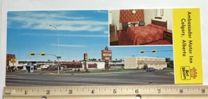 Ambassador Motor Inn (Best Western) Calgary, Alberta Oversized Postcard - Picture 1 of 2