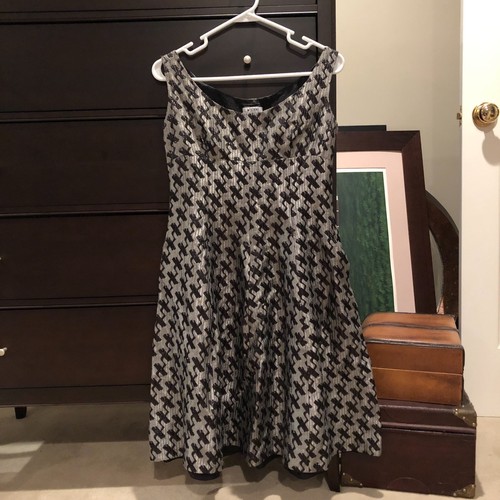 MOSCHINO ABITO estivo nero argento taglia GB 12 IT 40 US 6 abito da festa formale