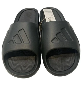 NEW WITH BOX Men’s Size 11 Adidas Adicane Slides Carbon Core Black HQ9915 - Picture 1 of 3