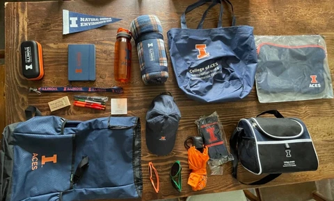 University of Illinois - Fighting Illini - College Of Aces - SWAG - Backpack Cover