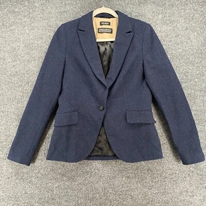 Mos Mosh Blazer Jacket Womens M Doice Wool Blue Button Up Academia Preppy Office - Picture 1 of 14