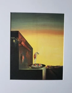Salvador Dali " Eggs on a Plate Without Plate" matted Offset Lithograph 1991 - Picture 1 of 2