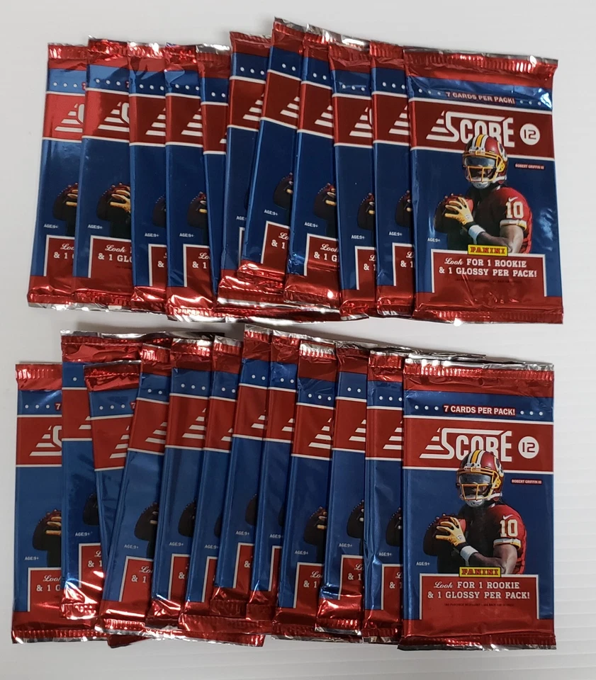 23 Pack Lot 2012 Score Panini NFL Football Factory Sealed Packs Russell Wilson? - Image 1 of 1