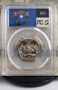 2006-S State Label - Silver Quarter - Nevada - PCGS PR70DCAM - Tops! 1493 - Picture 1 of 6