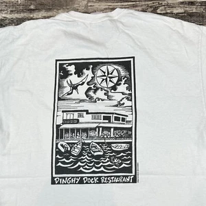 Dinghy Dock Bar & Grill Restaurant Men's Sz XL Tee Short Sleeve Graphic T Shirt - Picture 1 of 7