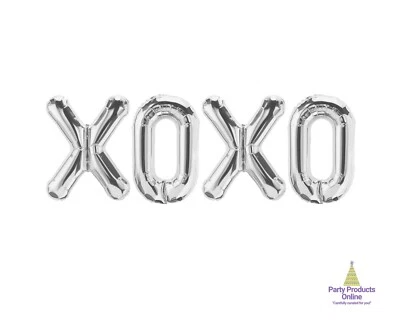 Banner Globo Letra XOXO - Decoraciones Oro, Oro Rosa y Plata Foto 1 de 4