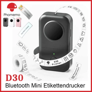 Bluetooth Mini Etikettendrucker Phomemo D30, 12/14/15mm Thermodrucker - Bild 1 von 22