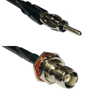 LMR240UF AM/FM MALE to TNC FEMALE BULKHEAD Coax RF Cable USA-Ship Lot - Picture 1 of 1