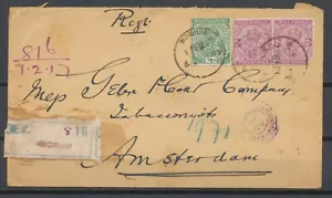 WORIOR 1. FEBR.17 REGISTRIERT VON CENSOR BOMBAY AMSTERDAM 22.3.17 Pw394 - Bild 1 von 2