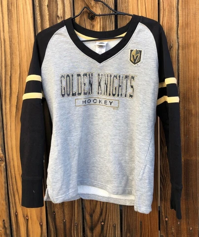 Las Vegas Golden Knights NHL OFFICIAL sz M Sweatshirt Sewn on Logo Bands Cover