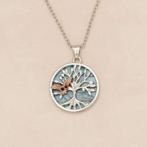 Necklace Pendant - Tree of Life with Owl Necklace with Pendant - Picture 1 of 2
