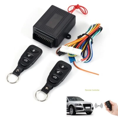 Car Door Lock Locking Keyless Entry System Remote Central Kit With 2 Controllers - Image 1 of 4