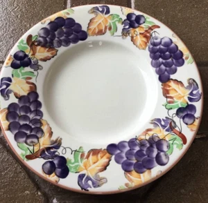 Vintage italienische Keramik Servierplatte handbemalt Trauben 16 in "Ceramica" - Bild 1 von 12
