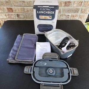 Electric Lunch Box Food Heater 3 in 1 Ultra Quick Heated Container Car Adapter - Foto 1 di 13