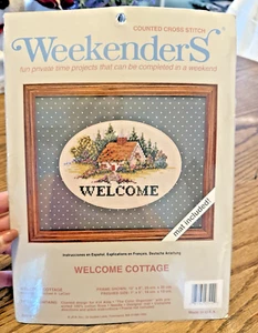 Weekenders gezählte Kreuzstich "Welcome Cottage" Matte enthalten NEU - Bild 1 von 6