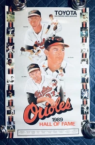 Baltimore Orioles 1989 HOF Small Poster Jim Gentile Stu Miller Dick Hall 14”x22” - Picture 1 of 1